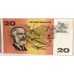 AUSTRALIA 1990 . TWENTY 20 DOLLARS BANKNOTE . ERROR . REGISTRATION SHIFT